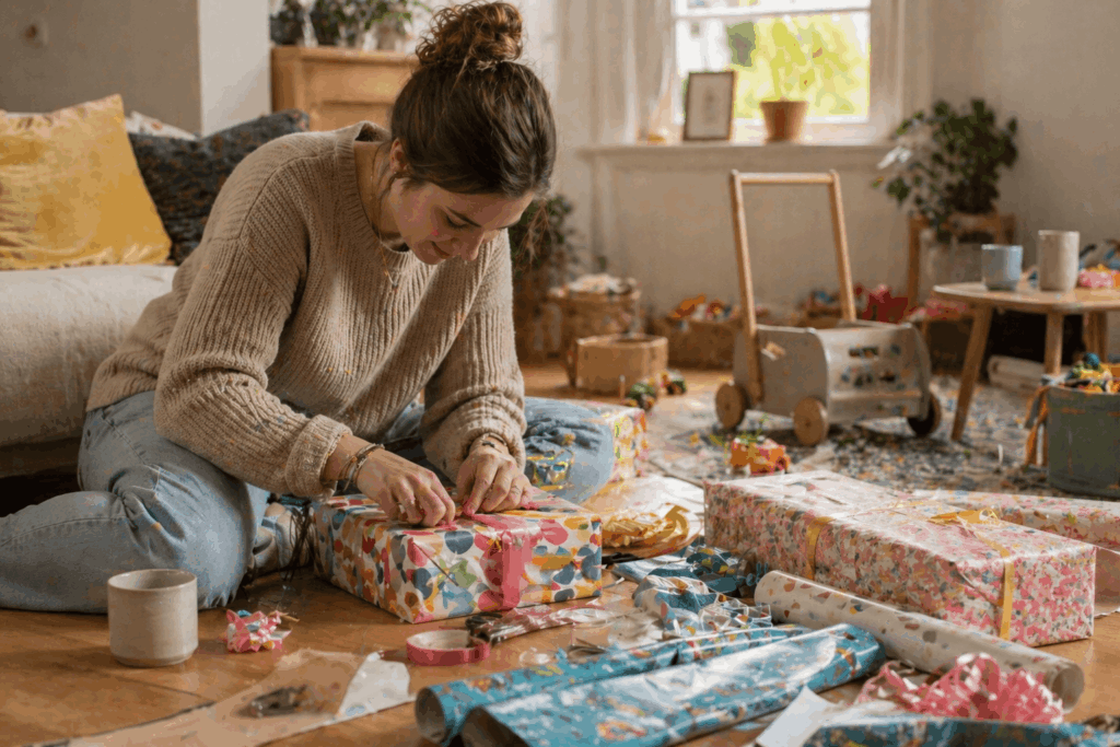 Kindergeburtstag Geschenke-verpacken