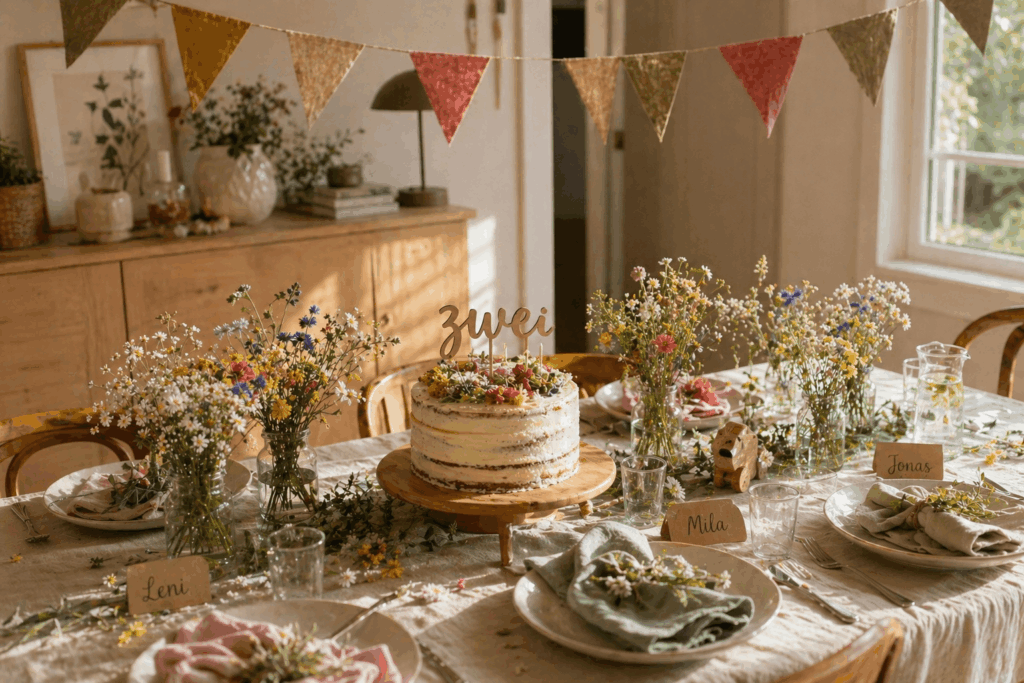 Gedeckter Tisch Kindergeburtstag