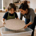 Papier schöpfen mit Kindern