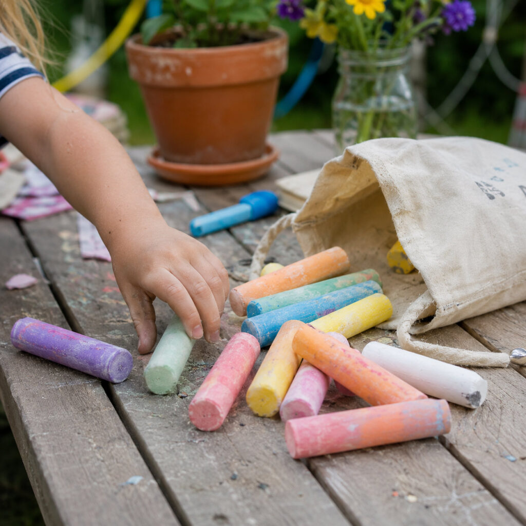 Mitgebsel Kindergeburtstag Straßenkreide