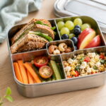Edelstahl Lunchbox buntes-Essen